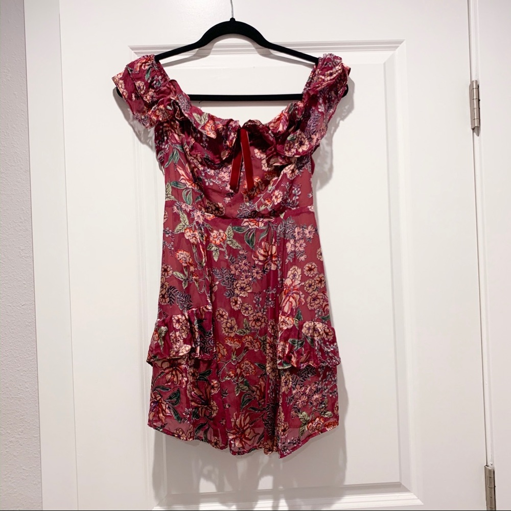 For Love & Lemons Flora Off Shoulder Dress